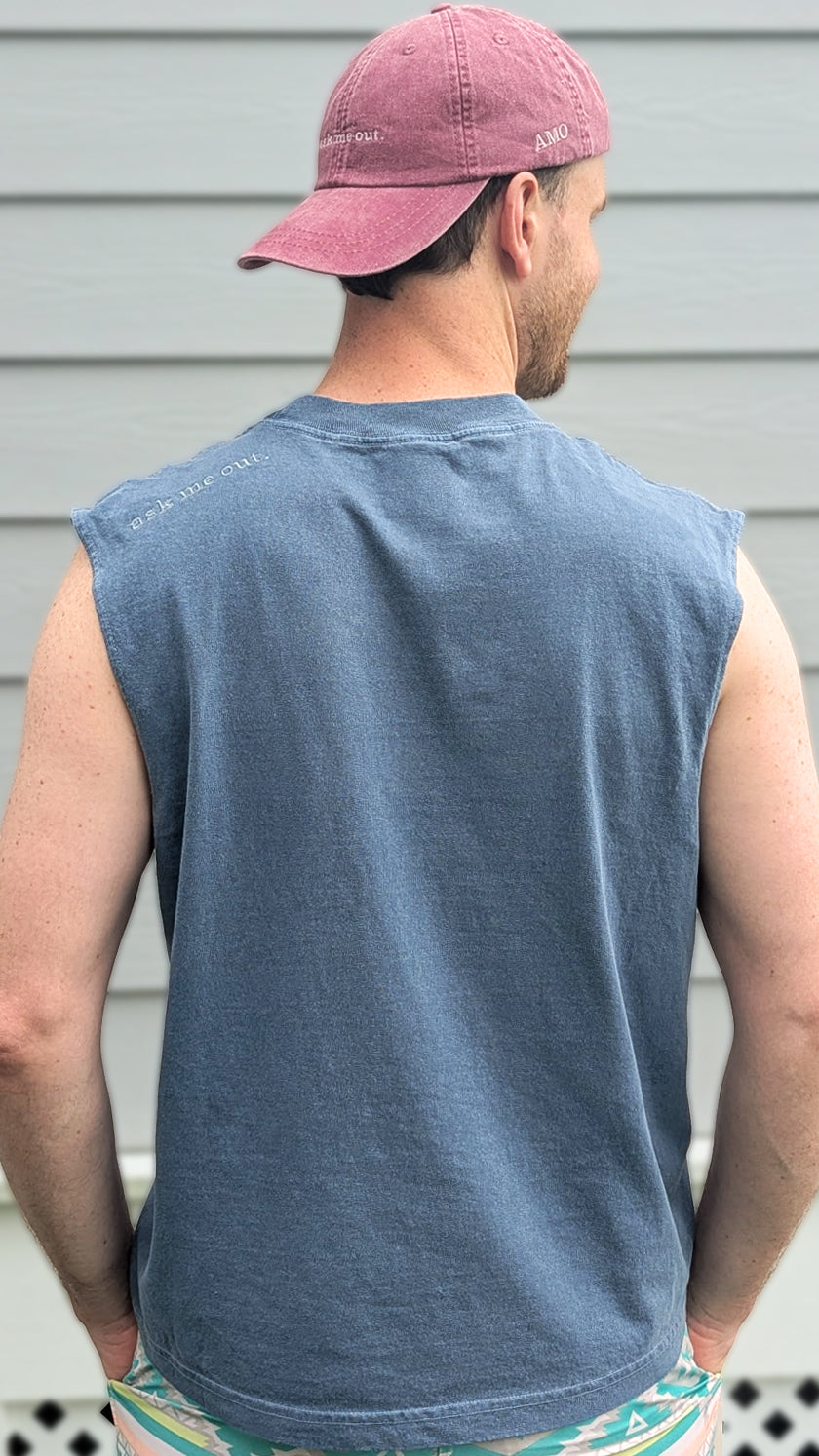 AMO Tank - Men's Cut - Faded Navy